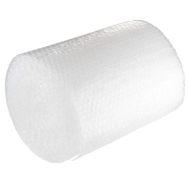 TPZ The Packaging Zone | Large Roll of Premium Polythene Bubble Wrap | Small Bubble Protective Wrap | Air Bubble Packaging for Moving Delicate Items & Package Storage Boxes (Clear, 300 x 25m)