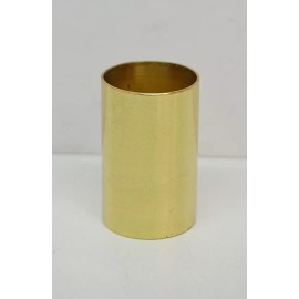 POLISHED BRASS 1" CANDLE SOCKET - 5/16" X 18 THREAD - FOR 1" CANDLE
