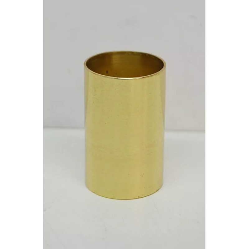 POLISHED BRASS 1" CANDLE SOCKET - 5/16" X 18 THREAD