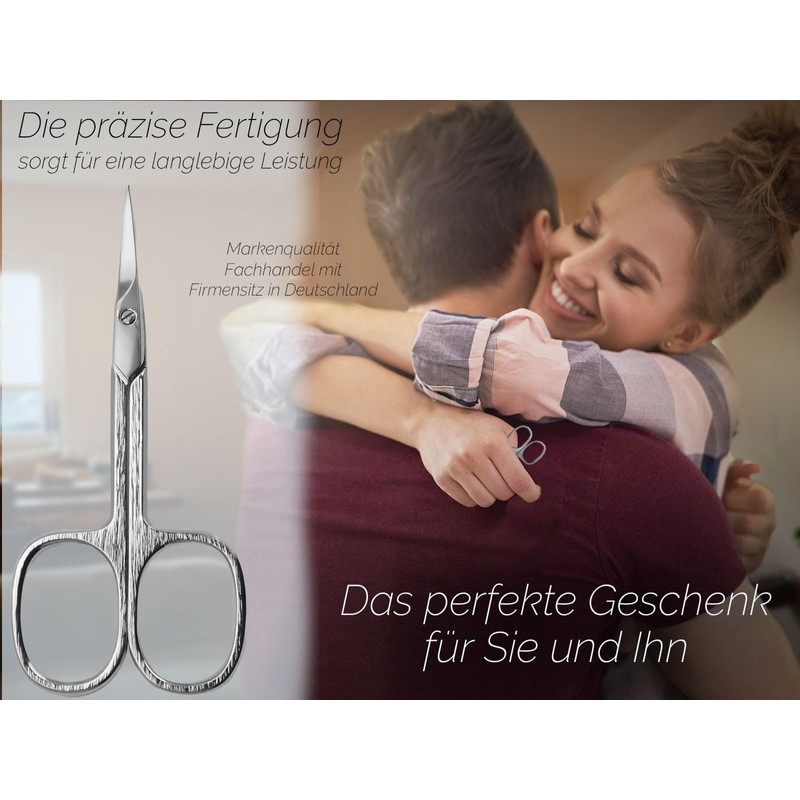 Solingen Erbe Left-Handed Nail Scissors with Curved Blade