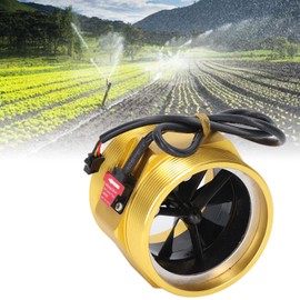 Turbine Flow Meter, Water Flow Sensor, 3 Inch Turbine Flow Meter, Induction Switch, Quick Connector for Irrigation and Heating, NPN Output,