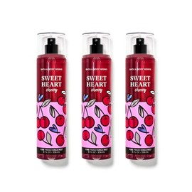 Bath and Body [3 Pack] FINE FRAGRANCE MIST 8 fl oz / 236 mL (Packaging may Vary) (SWEETHEART CHERRY)