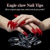 Acrylic Eagle Claw Nails 2 Boxes 200 Pcs White Transparent