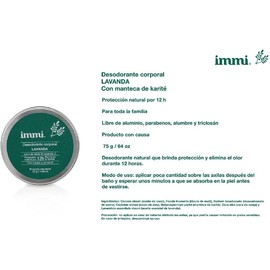 immi Kit Desodorante Axilas, Pies y Cuerpo, 1 Jabon 50gr la Artesanal