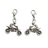 2pcs Cute 3D Mini Dirt Bike Clip on Charm, Motorcycle
