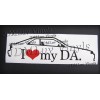 Honda I love my Integra DA 90-93 Sticker decal JDM