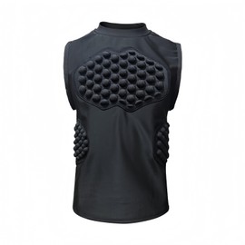 Jormino Padded Goalie Shirts Boys & Girls Protective Top Chest Rib Black YL
