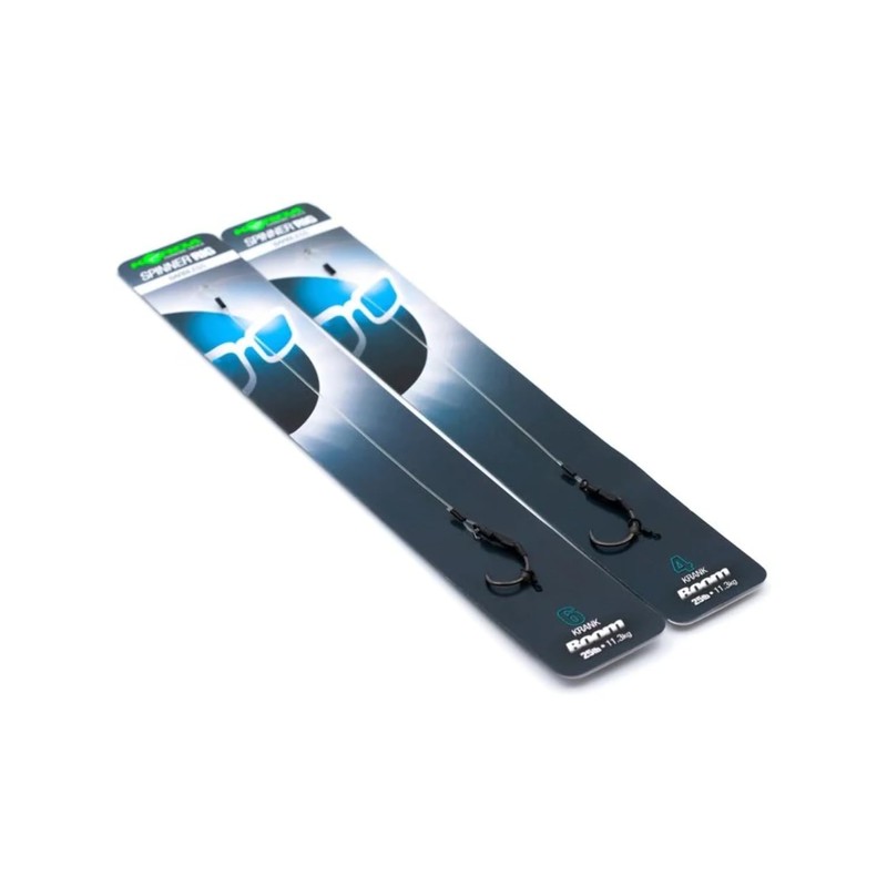 Korda Krank 5.5" Boom Spinner Rigs: Size 4 Barbless