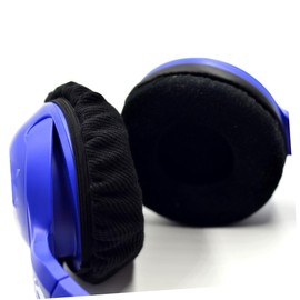 jojofuny 8pcs Stretchable Headphone Covers Washable Fabric Protectors for Over Headphones Moisture Wicking and Durable Pad Sleeves Easy Installation with Elastic Band Black