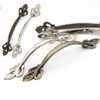 Hymyily 10-Piece Set Zinc Alloy Arch-Shaped Antique Handles Retro Bow-Shaped