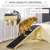 74" Natural Wooden Dog Ramp for Bed, Non-Slip Pet Ramp