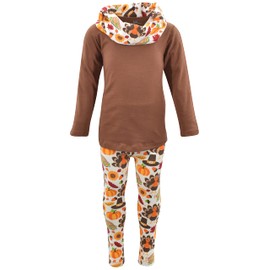 Unique Baby Juego de 3 leggings de peregrino para niñas de Acción de Gracias, Impresión peregrina, 10 Años