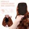 Felendy Ponytail Extension, 15" Drawstring Ponytail Hair Extensions Curly Wavy