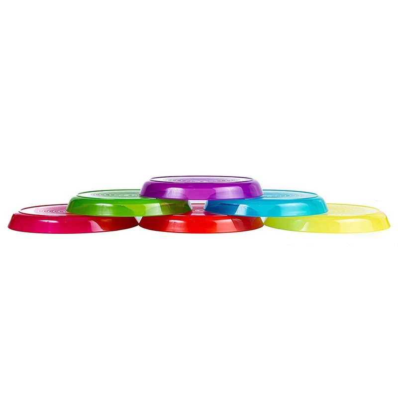 Cuddly Hippo Kids Plastic Dinnerware Set of 18 Multi Color