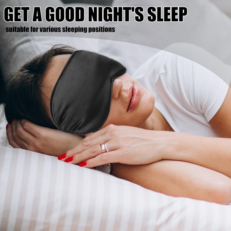 Pack of 2 Sleep Mask, Silk Eye Mask, Side Sleeper,