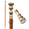 Victorian Vintage Walking Cane for Men & Women Shiny Brass