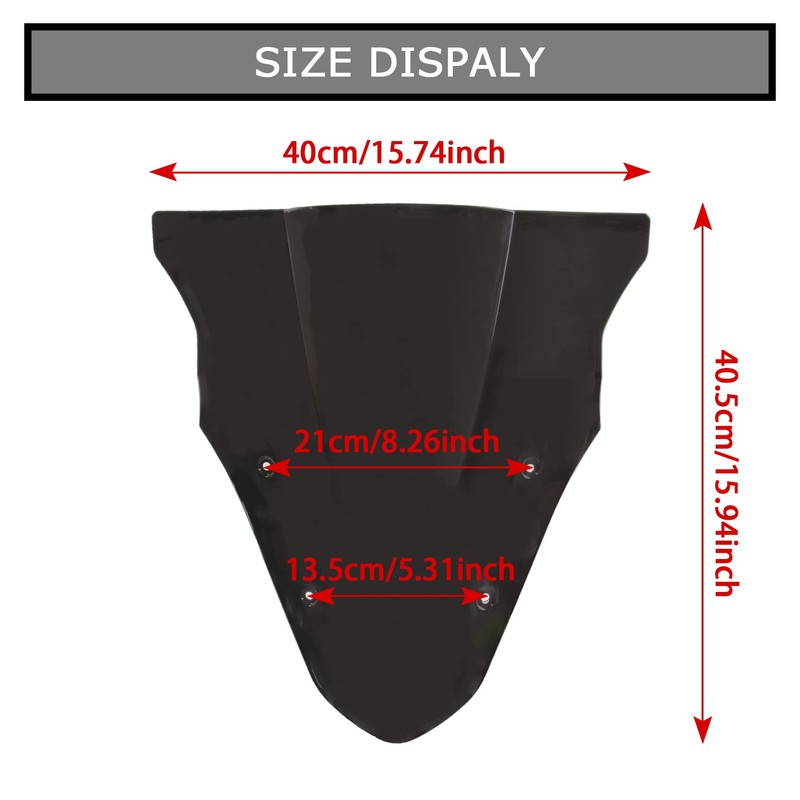 Windshield for ER6F ER650F 650 2012-2016 - PSLER Windscreen Double