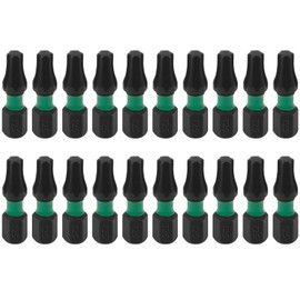 PAYA TOOLS T25 Security Bit Set,Tamper Proof Torx Bit Set,Impact Driver Bit Set,1/4” Hex-Shank S2 Steel Mini Star Bits Set (1" 20-pack)
