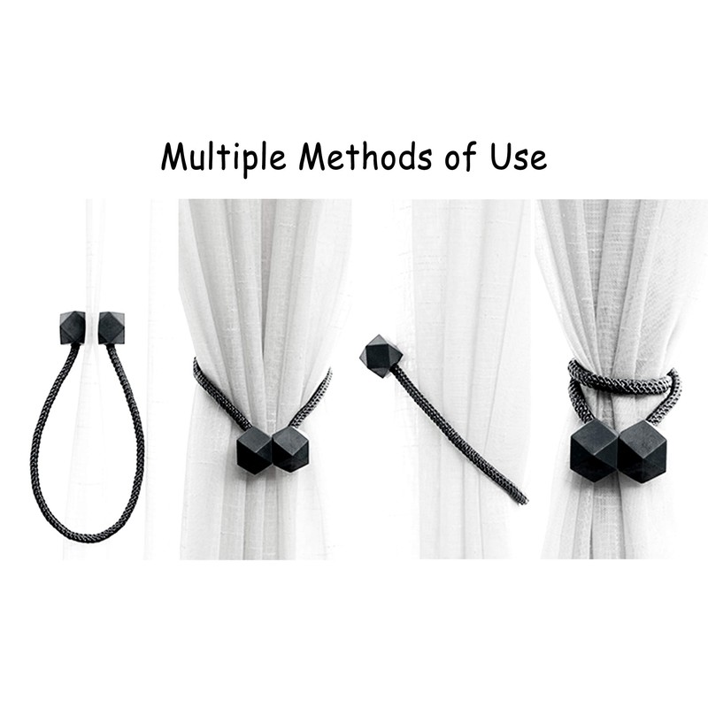 Nimon Magnetic Curtain Tiebacks, Curtain Decorative Rope, Window Curtain Holdbacks