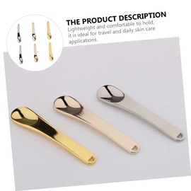 WOONEKY Zinc Alloy Face Eye Scoop Makeup Spatula Set 6pcs Skincare Tool Storage Box Spatulas for Cream Beauty Tool for Women