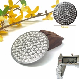 LamChyar Puck Screen 58mm, Espresso Puck Screen, Reusable Coffee Filters Screen Mesh, Puck Screen with Stand, 0.8mm Ultra Thin Espresso Metal Filter Screen, for 58mm Portafilter Basket