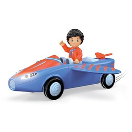 Toddys by siku 0133 Bill Breezy 3-Piece Jet Plane with Light and Sound, Interlockable, Includes Movable Toy Figure, High-Quality Flywheel Motor, Blue/Orange, 12 Months and Above