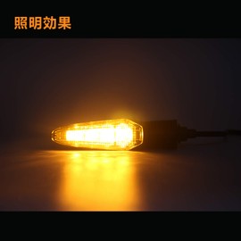 Motorcycle Universal Large Glow LED Waterproof Turn Signal Light for Yamaha MT-07 /MT-09 /XJR1300 Honda CB919 CBR250R /CB1100 /CB1300SF Suzuki GSX-S1000 /SV650 /GSF 400 Kawasaki Z800 /Z9000 /Z10