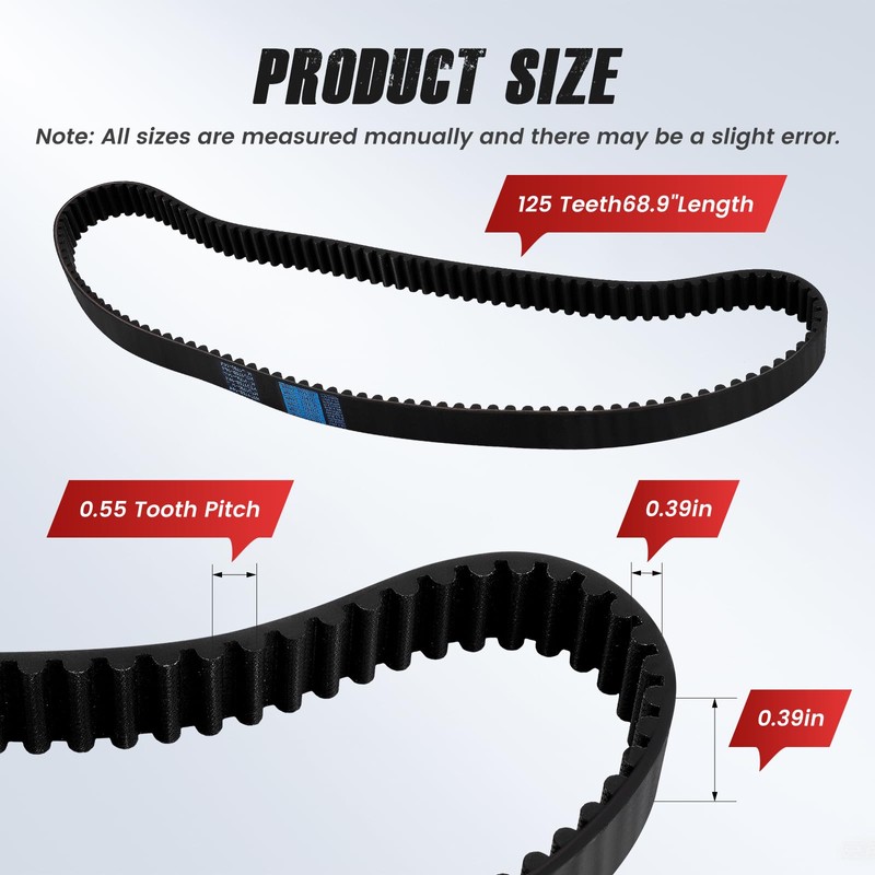 761438 HTD14M Stump Grinder Belt Compatible with Rayco RG45 RG55,