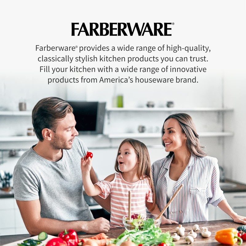 Farberware Easy to use pro Pump Spinner with Bowl, Colander