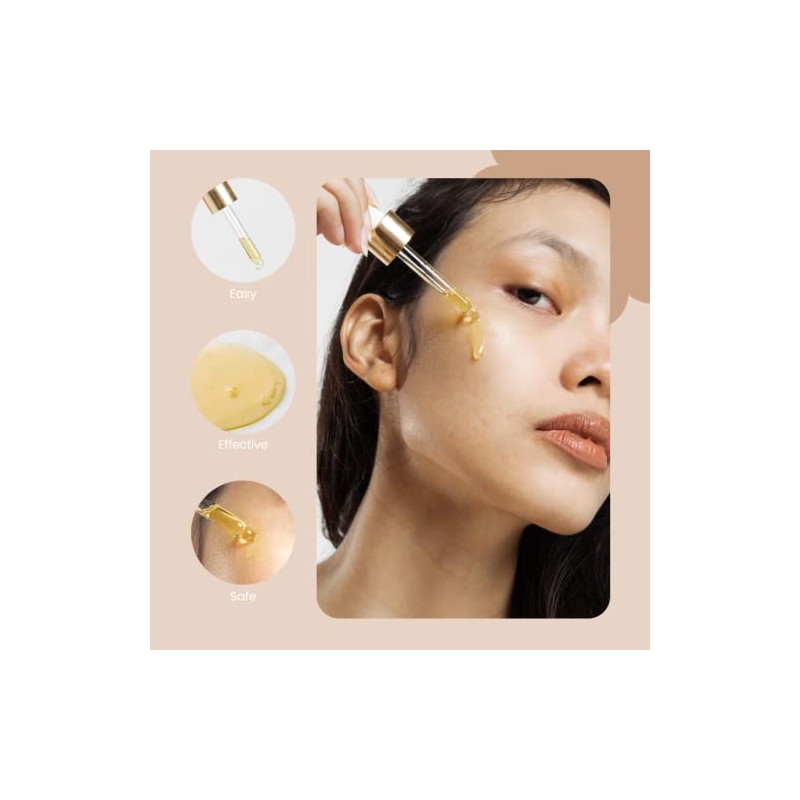 Suero Facial con Vitamina C, Acido Hialuronico, Vitamina E, Sabila