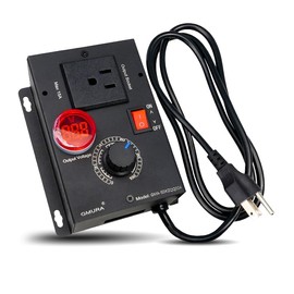 Variable Speed Controller, 15A 100V-120V AC Motor Speed Controller for Fan Router Rheostat, Electronic Voltage Regulator with Voltage LED Display Screen and Galvanized Black-Coated Metal Shell