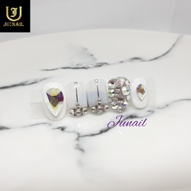 I love you handmade nail tips - Long Oval / 사랑해 수제네일팁 - 롱오발