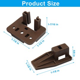 LifCratms 6 Set Drawer Track Guide Kits, Drawer Slides Plastic Track Guide Glide Drawer Replacement Part for Center Mount Drawer, Dressers, Rite-Trak I Drawer Guide Glide, Nightstand Drawer