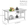 YITAHOME NSF Stainless Steel Table with Drawer, 72" X 24"