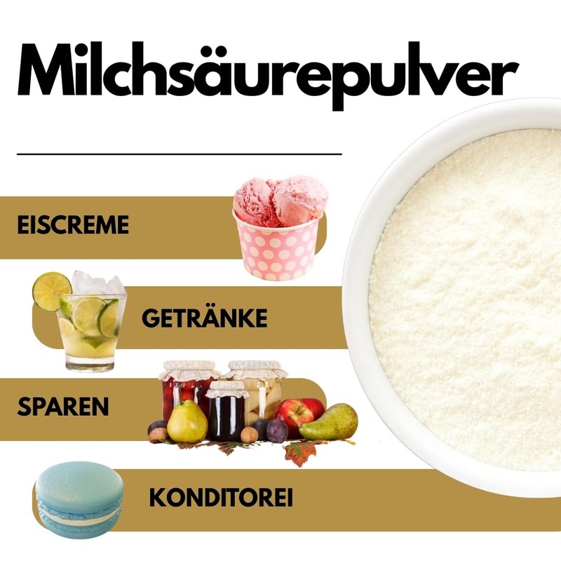 SaporePuro Lactic Acid Powder 80g - Pure Food Grade -