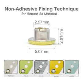 FoRapid 3mm/1/8" Quicklet Eyelets-Scrapbooking/Birthday Wedding Baby Greeting Holiday Card/Paper Craft/Luggage Cruise Tag/DIY Album/Clothing etc-Pre-Cut Back Slit Set with a Pen-84 PCS (Pastel)