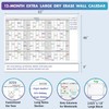 Party Funny Jumbo Dry Erase Yearly Whiteboard Wall Calendar, 55"