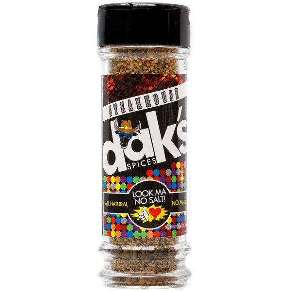 DAK's Spices STEAKHOUSE - Salt Free Seasoning to Enhance Any Meal