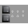 Switch Sticker Set with 4 Lights and 2 Bells Sticker