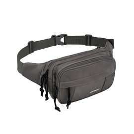 WATERFLY Bum Bag Belt Bag Men Women: Sporty Waist Bag Stylish Fanny Waist Pack Small Festival Bumbag MTB Hipbag Walking Bum Bag Unisex Hip Bag for Sports Dog Training, darkgray