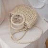Inshere Women's Straw Beach Bag, Woven Shoulder Bag with Handbag,
