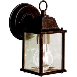 Kichler 9794TZ, Barrie Cast Aluminum Outdoor Wall Sconce Lighting, 100 Total Watts, Tannery Bronze