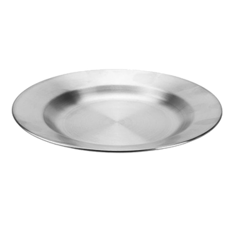 Stainless Steel Plate and Bowl Set Camping/Outdoor Eating/Drinking Gear 8507
