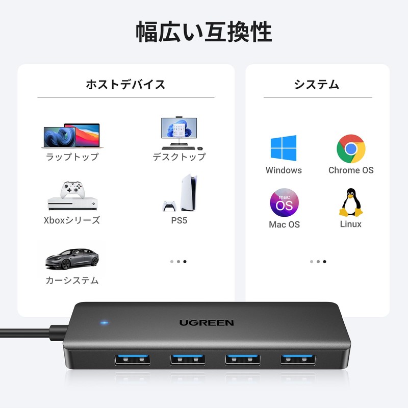 UGREEN USB 3.0 Hub Expansion 4 Port USB A Hub