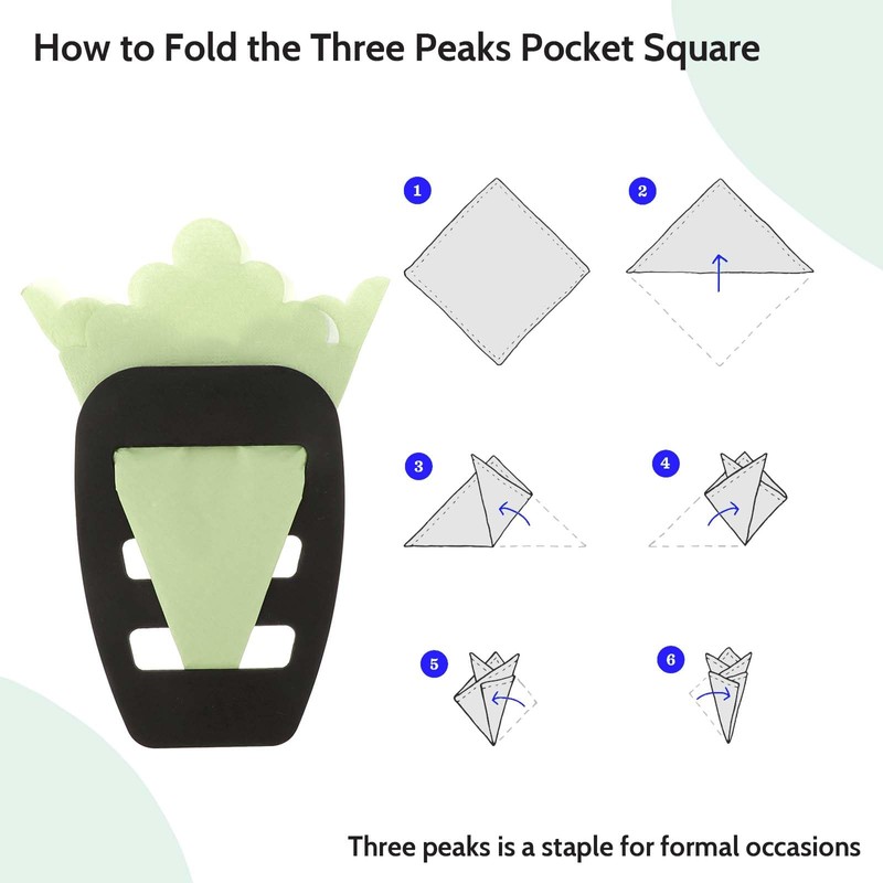 WLLHYF 4 Pack Assorted Pocket Square Holder for Men Prefolded