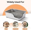Stainless Steel Cat Litter Box, 17.5" L x 13.6" W