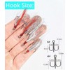 Fishing Treble Hooks Feather Dressed Size 4 6 Set with