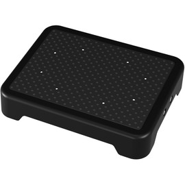 SOYO Mobility One Step Stool, Heavy Duty Indoor Outdoor Non-Slip Small Step Platform Assistive Device for Adult Elderly, Standing Support and Step Riser for Car, Bed, Door, Stair, Bathroom Black-Black