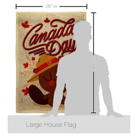 Ornament Collection Dominion Day Burlap House Flag 2 pcs Pack Canada Canadian Territories Region Country Particular Area Decoration Banner Small Garden Yard Gift Double-Sided, Made in USA