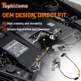 Pair Rear Door Lock Latch & Cable Compatible with Ford F150 Extended Cab 2004 2005 2006 2007 2008 Door Latch Assembly Replaces 8L3Z-18264A01-B 8L3Z-18264A00-B 8L3Z18264A01B 8L3Z18264A00B